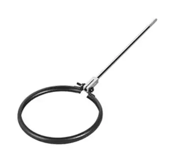 COLLIER FIX EMAILLE AVEC TIGE 25CM Diam1 1mm Noir Mat - EMAILLE TEN