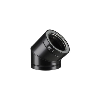 COUDE 45 Diam130 - Noir - THERMINOX TI COUDE 45 Diam130 - Noir - THERMINOX TI