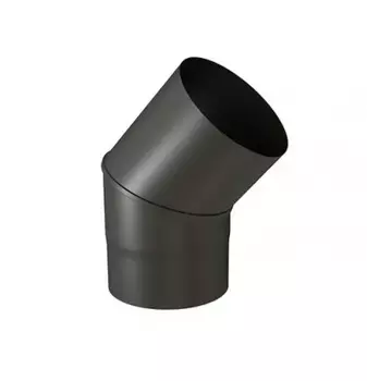 COUDE 45° Diam200 1mm Noir Mat - EMAILLE TEN COUDE 45° Diam200 1mm Noir Mat - EMAILLE TEN