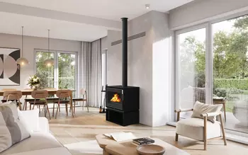 Poêle à bois MONTMARTRE 800P - Acier Noir - 8.8 kW Poêle à bois MONTMARTRE 800P - Acier Noir - 8.8 kW