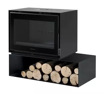 Poêle à bois BELLEVILLE 700C - Acier Noir - 7,9 kW Poêle à bois BELLEVILLE 700C - Acier Noir - 7,9 kW