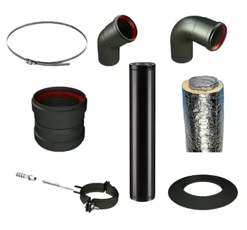 KIT DE CANALISATION AIR CHAUD DIAM 80 KIT DE CANALISATION AIR CHAUD DIAM 80