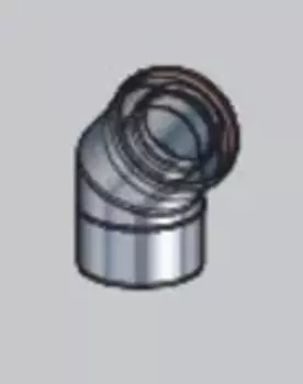 COUDE 45° Diam80/125 - DUALIS EI COUDE 45° Diam80/125 - DUALIS EI