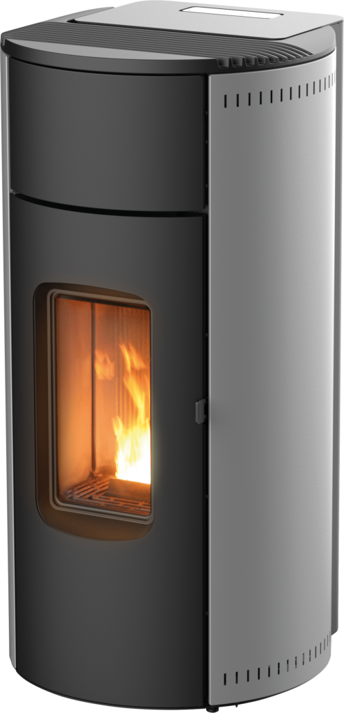 Poêle à granulés KUNAL XUP - Acier Silver - 6 kW