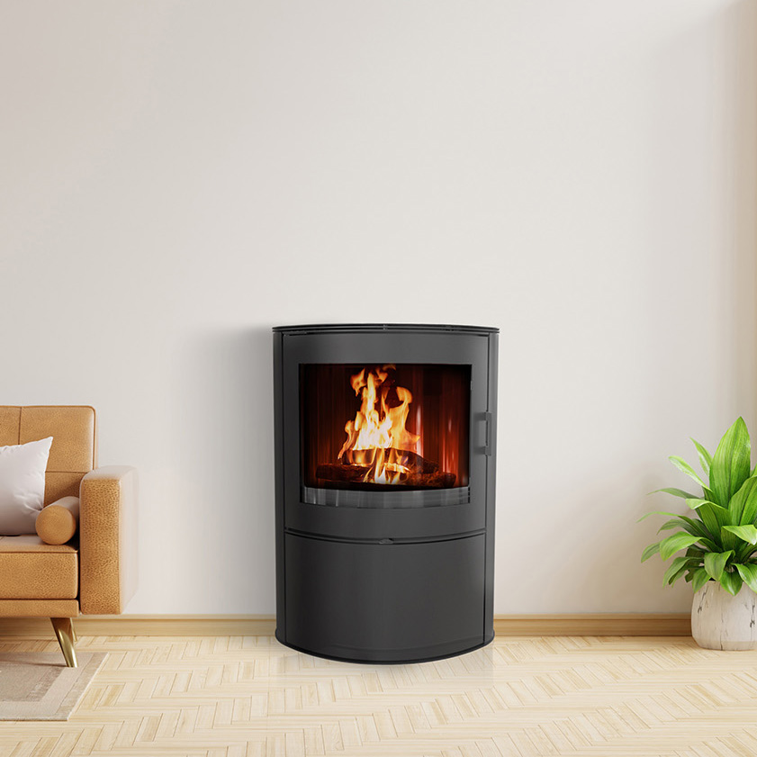 Poêle à bois FLORENCE - Acier Noir - 5,5 kW Poêle à bois FLORENCE - Acier Noir - 5,5 kW
