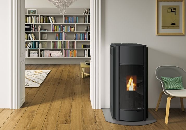 Poêle à granulés JULIE PRO 3 - Acier Noir - 12 kW