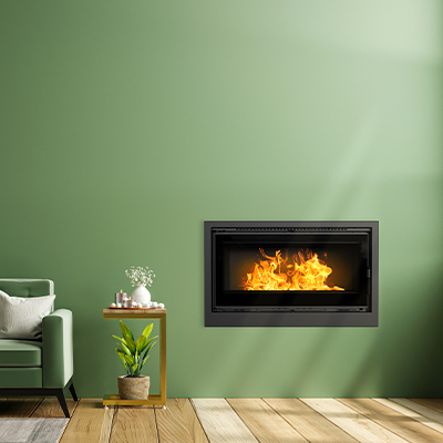 Insert à bois K95 - Acier Noir - 14 kW Insert à bois K95 - Acier Noir - 14 kW