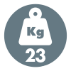 Capacité de chargement 23 KG Capacité de chargement 23 KG