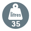 Capacité de chargement 35 Litres