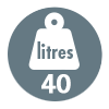 Capacité de chargement 40 Litres